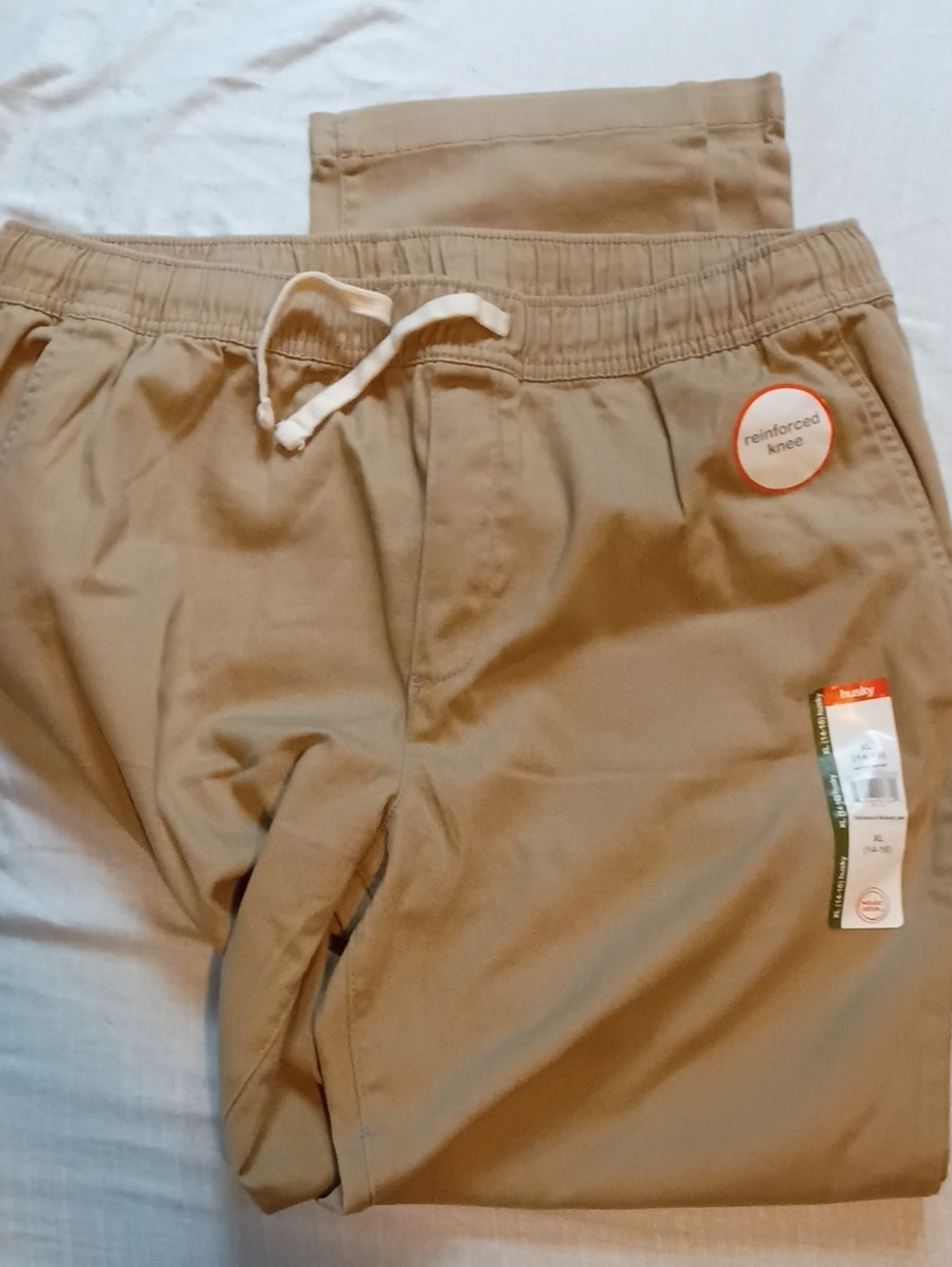 wonder nation Men's Drawstring Chino Pants - Khaki